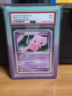 Mew ex 88/92 Pokemon Legend Maker Holo PSA 7 - Image 2