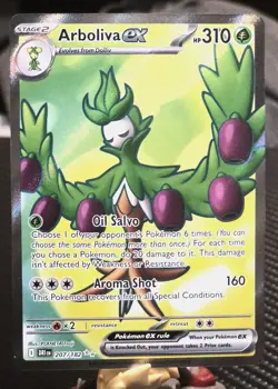 Pokemon Arboliva ex 207/182 Destined Rivals Scarlet & Violet Ultra Rare Full Art - Image 1