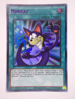 Yugioh / Mimicat / DLCS-EN078 / Ultra Rare / 1st Ed / PURPLE / NM - Image 1
