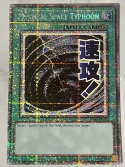 Yu-Gi-Oh! Mystical Space Typhoon STAMPED STARLIGHT RARE RA05-EN112 - Image 1