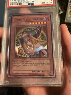 2024 Yu-Gi-Oh! Dark Magician Girl Stainless Steel PSA 9 MINT - Image 5
