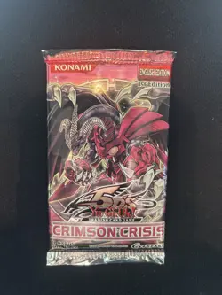 Yugioh Crimson Crisis Unlimited Booster Pack x 1 English Edition Yu-Gi-Oh 1st Ed - Image 1