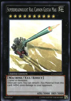 Yu-Gi-Oh! - Superdreadnought Rail Cannon Gustav Max 2013 CT10-EN007 SR LE - Image 1
