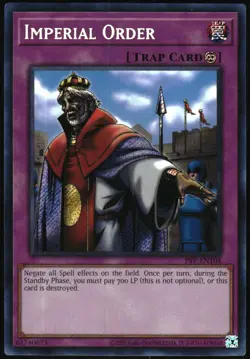 Yu-Gi-Oh! Imperial Order Pharaoh's Servant 2002 PSV-EN104 Secret Rare Unlimited - Image 1