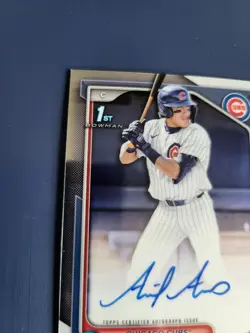 2024 Bowman Draft Ariel Armas Chrome Auto 1st #CPA-AA Cubs Catching Prospect - Image 4