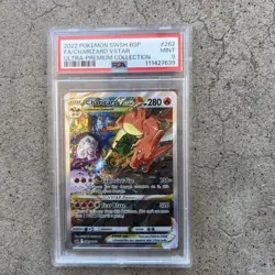 Charizard VSTAR SWSH 262 Ultra Premium Collection Black Star Promo PSA 9 Mint - Image 1