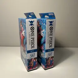 (2) ONE PIECE ENGLISH TCG: ST25 BLUE Buggy Starter Deck Bundle - 2 Decks NEW - Image 2