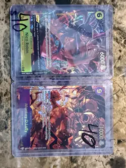 One Piece Card Lot Luffy, Marco L, Upper Yard, Nico Robin, Teach, Bonney - Image 4
