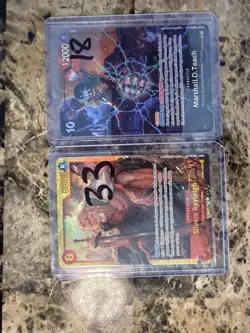 One Piece Card Lot Luffy, Marco L, Upper Yard, Nico Robin, Teach, Bonney - Image 5