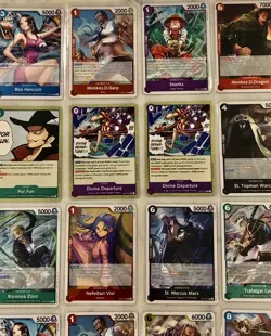 One Piece CCG HUGE COLOR RARE LOT X30 RORONOA ZORO BOA HANCOCK TRAFALGAR LAW IMU - Image 3
