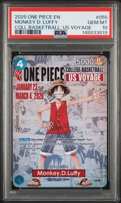 2026 ONE PIECE PROMOS #055 MONKEY D. LUFFY PSA 10 - Image 1