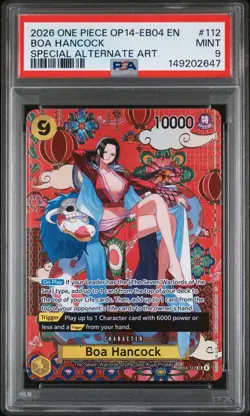 2026 ONE PIECE OP14-EB04-THE AZURE SEA'S SEVEN #112 BOA HANCOCK PSA 9 - Image 1