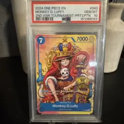 2024 ONE PIECE PROMOS #043 MONKEY D. LUFFY PSA 10 - Image 1