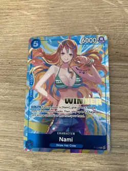 One Piece TCG - Nami WINNER Promo - Heroines Battle Winner Pack P-112 - Image 1