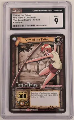 2005 One Piece The Quest Begins Nami CH024 ENGLISH VERSION CGC 9 - Image 1