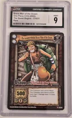 2005 Usopp One Piece - The Quest Begins - CH031 - English Version CGC 10 - RARE - Image 1