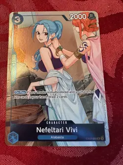 2026 One Piece Heroines Edition Nefeltari Vivi Foil Promo Super Rare #EB02-026 - Image 1