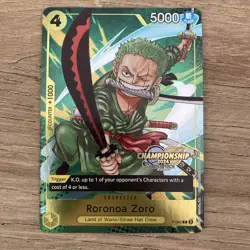 One Piece Roronoa Zoro CS Championship 2024 Event Pack P-042 - Image 1