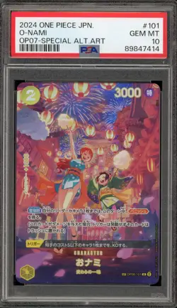 One Piece CCG O-Nami Japanese Special Alternate Art OP06-101 PSA 10 Gem Mint - Image 1
