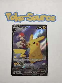 Pikachu V TG16/TG30 Ultra Rare Swsh11: Lost Origin Trainer Gallery Holo NM/M - Image 1