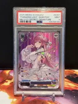 English Weiss Schwarz Nikke "Paradise Lost" Dorothy NIK/S117-E087EX SEC+ PSA 9 - Image 1