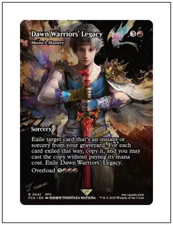 1x Dawn Warriors' Legacy - Mizzix's Mastery, Showcase Art, Final Fantasy MTG NM - Image 1