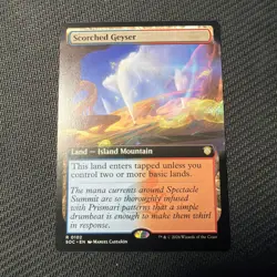 Scorched Geyser (Extended Art) Commander: Secrets of Strixhaven Regular - Image 1