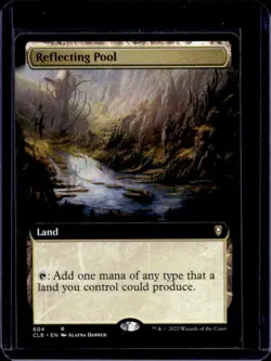 Magic The Gathering MTG Reflecting Pool Extended Art Foil #604 - Image 1