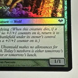 Young Wolf 134/158 Common FOIL Card Dark Ascension Magic the Gathering MTG LP - Image 5