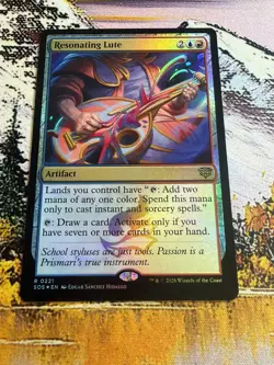 Resonating Lute - Foil Secrets of Strixhaven MTG - Image 2
