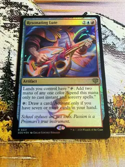 Resonating Lute - Foil Secrets of Strixhaven MTG - Image 4