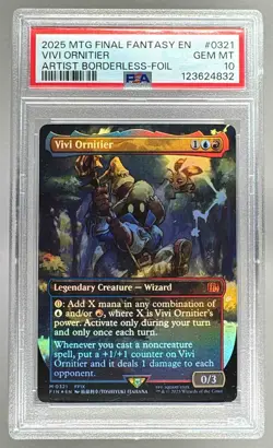 4832 Vivi Ornitier 2025 Magic The Gathering Final Fantasy #0321 Foil Rare PSA 10 - Image 1