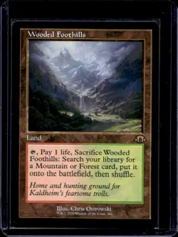 Magic The Gathering MTG Wooded Foothills Foil #441 - Image 1