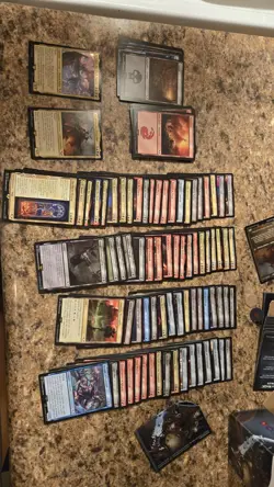 Magic The Gathering Warhammer 40k Commander Decks Unused But Open Complete Decks - Image 5