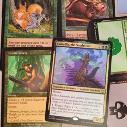Deck of Magic Commander Cards = Camellia, the Seedmiser Tribal ***SQUIRRELS*** - Image 1