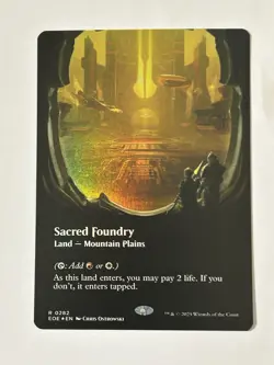 MTG Sacred Foundry Borderless Foil #282 Edge of Eternities NM MTG - Image 1