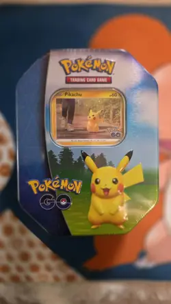 Pokemon TCG Pokemon Go Tin Pikachu Factory Sealed - Image 1
