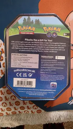 Pokemon TCG Pokemon Go Tin Pikachu Factory Sealed - Image 2