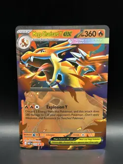 Mega Charizard Y ex 030 - Pokemon Mega Evolution Black Star Promo Card - NM - Image 1