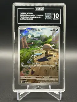 2026 Pokemon - Paldean Wooper 102/094 Phantasmal Flames IR- TAG 10 - Image 1