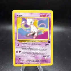 Pokemon TCG: MEW #8 2000 WotC Pokemon League Black Star Promo MP/HP -j - Image 1