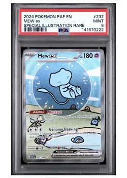 Pokemon Paldean Fates Bubble Mew ex 232/091 SIR PSA 9 - Image 1
