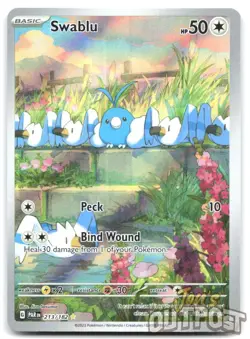 Swablu 213/182 Illustration Rare Paradox Rift Pokemon NM - Image 1