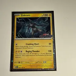 Pokemon N's Zekrom 031 Me Mega Evolution Promo Full Art Holo Promo with bonus! - Image 2