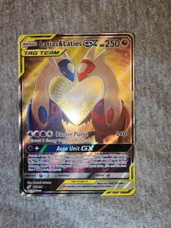 Pokemon Latias & Latios GX TAG TEAM Alternate Full Art Ultra Rare Holo 170/181 - Image 2