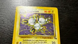 POKEMON TCG - ENGLISH FOSSIL SET MAGNETON 11/62 HOLO RARE CARD LP MP - Image 3