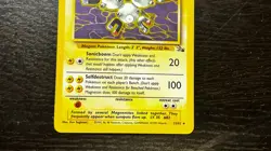 POKEMON TCG - ENGLISH FOSSIL SET MAGNETON 11/62 HOLO RARE CARD LP MP - Image 4