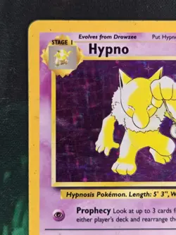 Hypno 8/62 Holo R Fossil Unlimited Holo HP Pokemon - Image 3