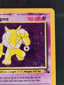 Hypno 8/62 Holo R Fossil Unlimited Holo HP Pokemon - Image 4