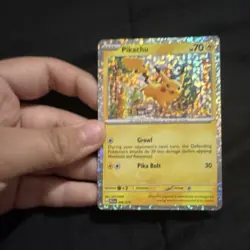 Pokemon Pikachu Holo Promo Card McDonald's 2023 70 HP 006/015 Basic - Image 1